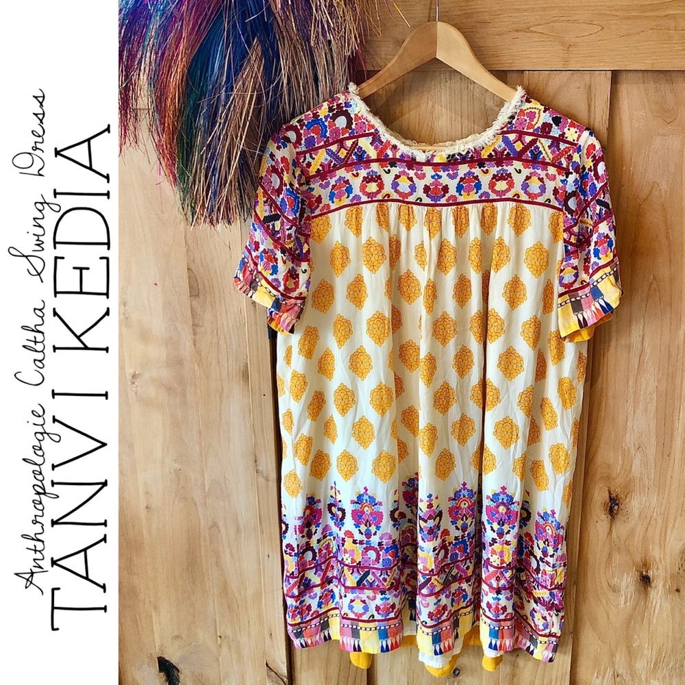 Anthropologie Tanvi Kedia Caltha Swing Dress